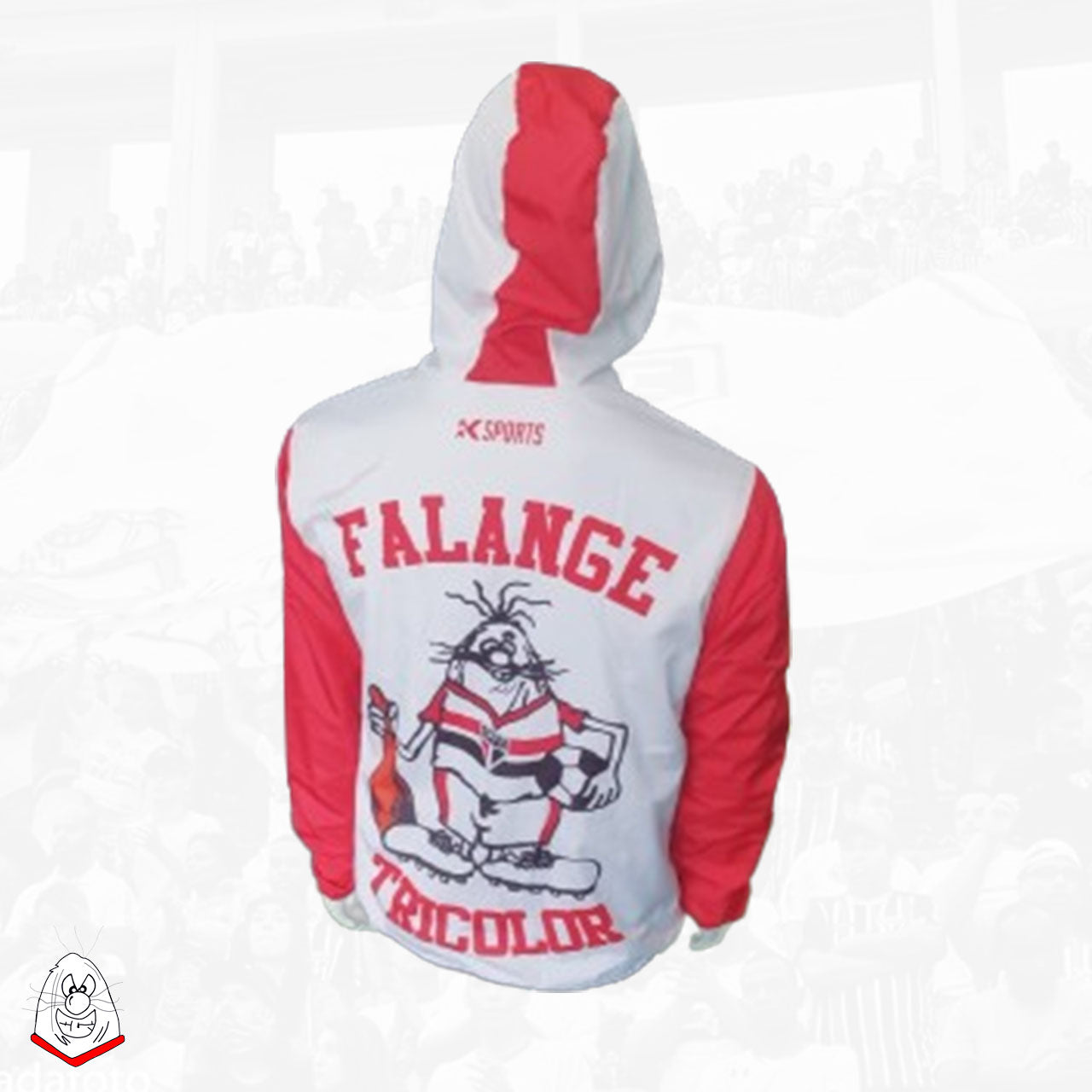 Agasalho Corta Vento Logo Emborrachado com Marca D'água