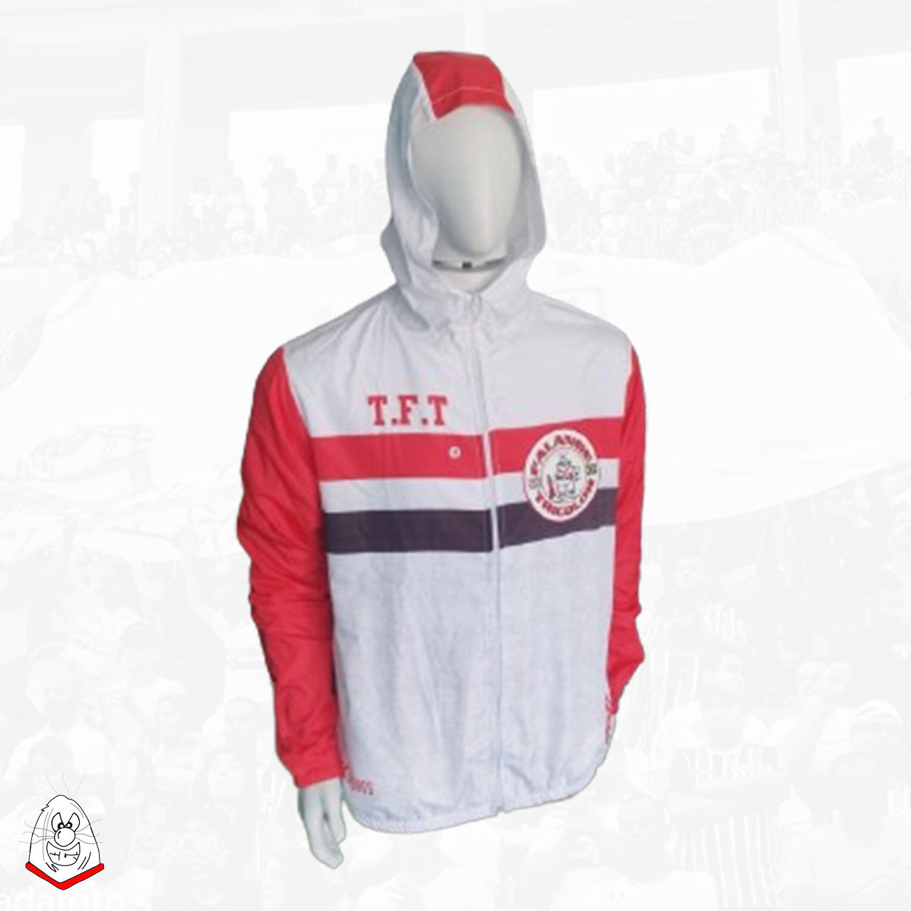 Agasalho Corta Vento Logo Emborrachado com Marca D'água