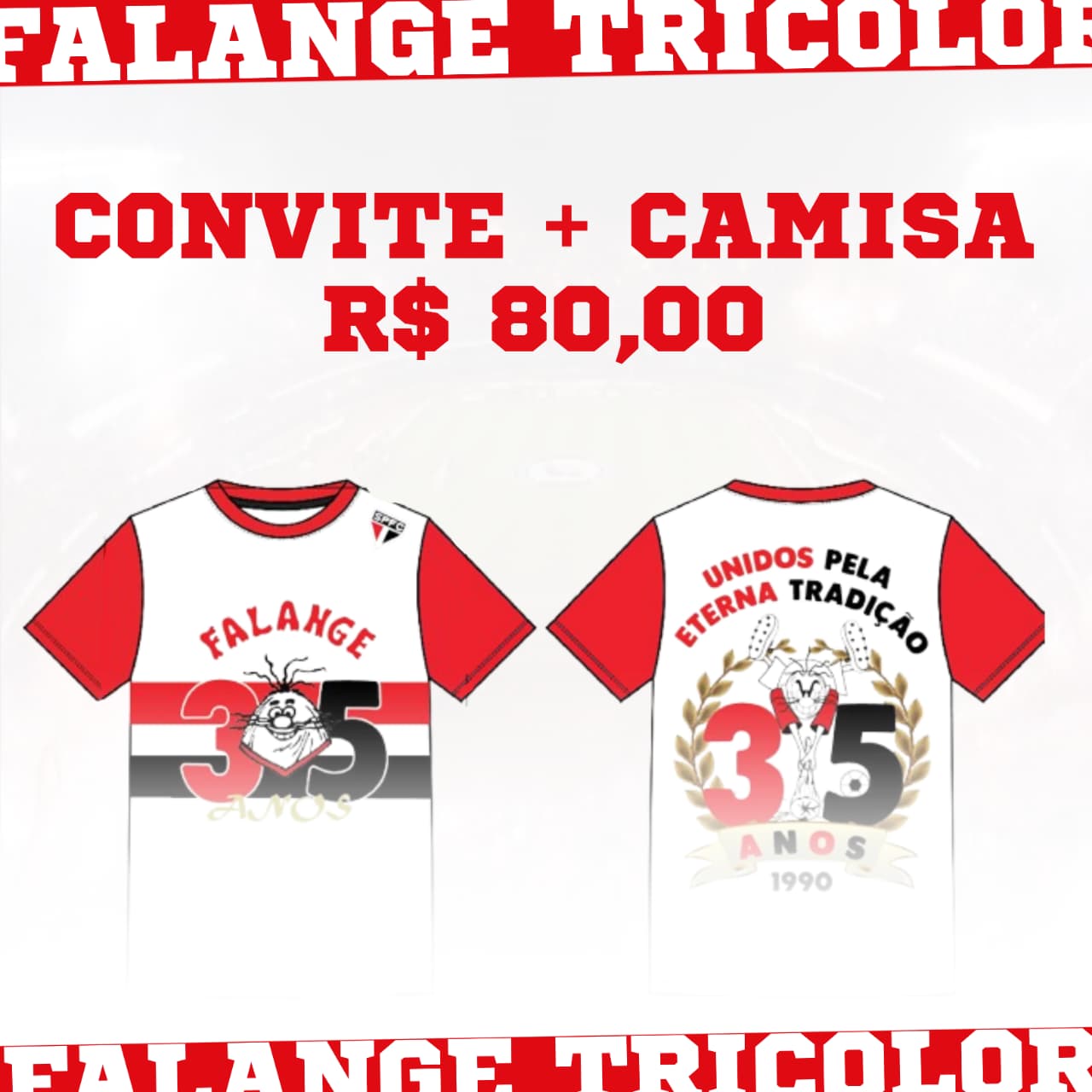 Convite Festa de 35 Anos - Unidos pela eterna Tradição